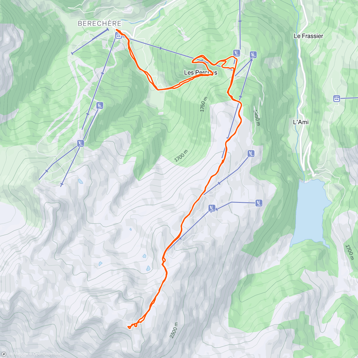 Map of the activity, Grand Mont (presque) avec la team