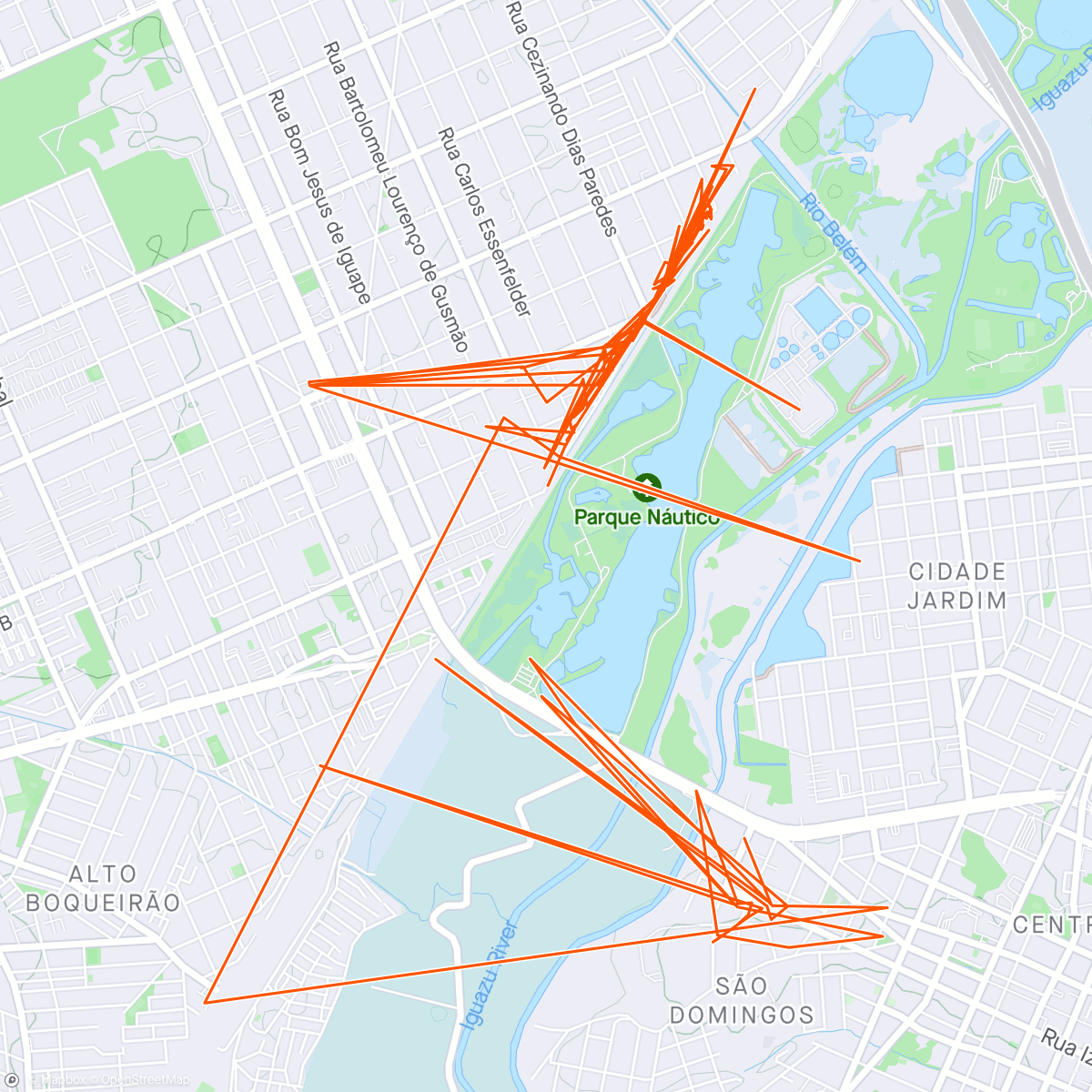 Mapa da atividade, Caminhada matina de drone ainda bem que tem outros aplicativos!!!l