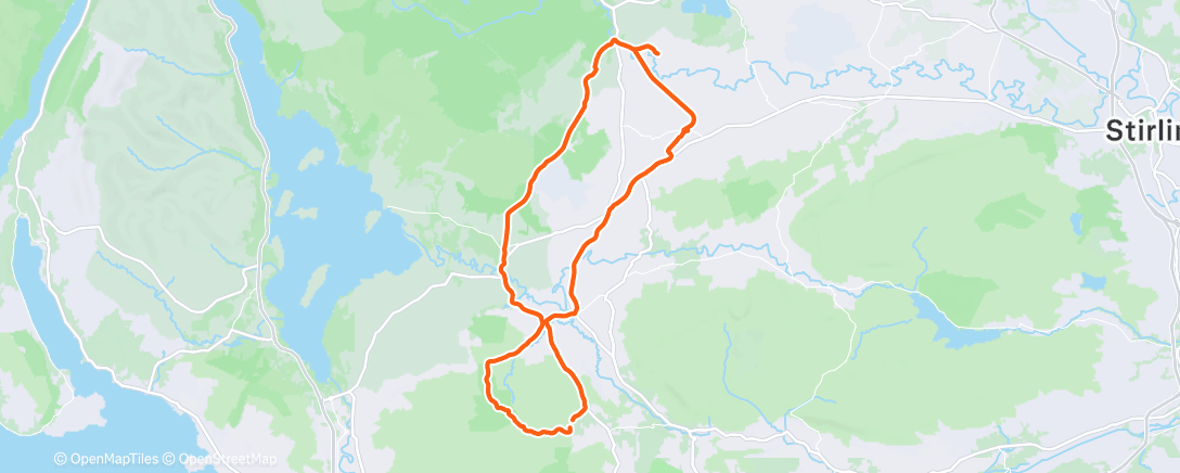 Map of the activity, Afternoon Ride