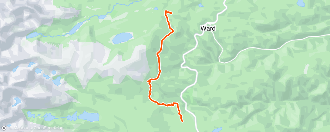 Map of the activity, Afternoon Ride