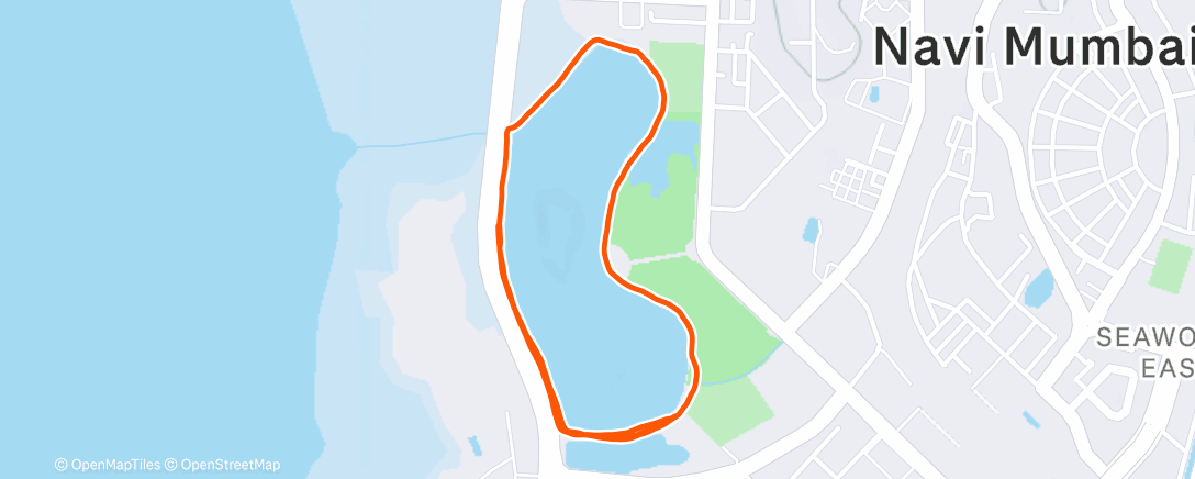 Map of the activity, Morning Run