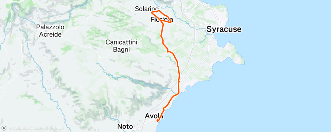 Map of the activity, Morning Ride