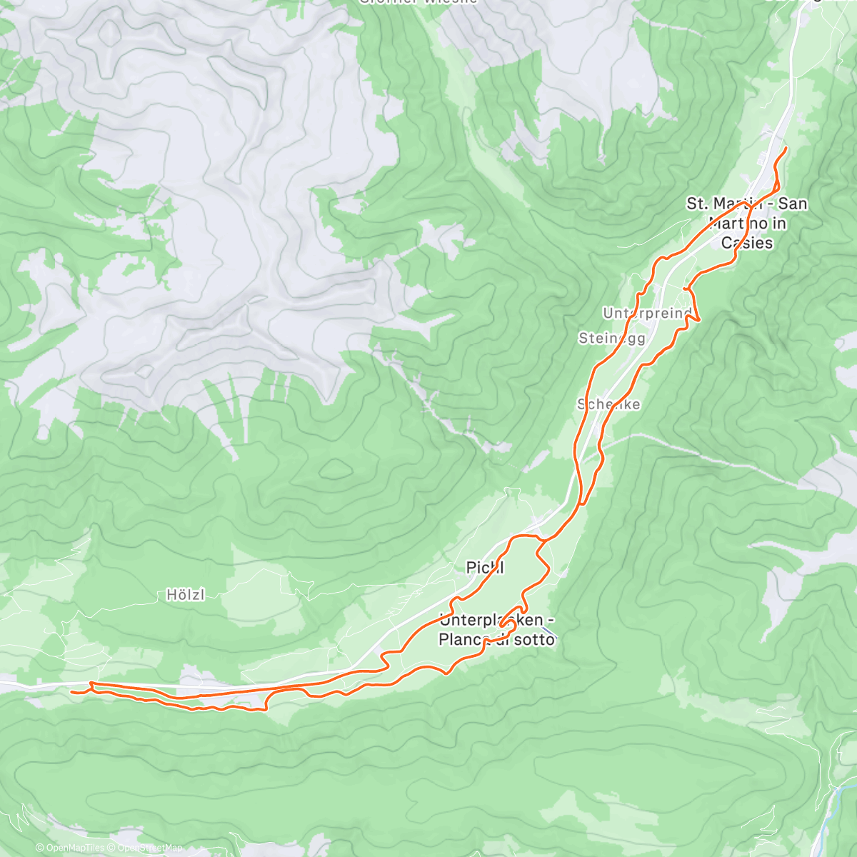 Карта физической активности (Zas ráno bylo hezky, zase jsem musel lyžovat ☀️❄️⛷️❤️🙏)