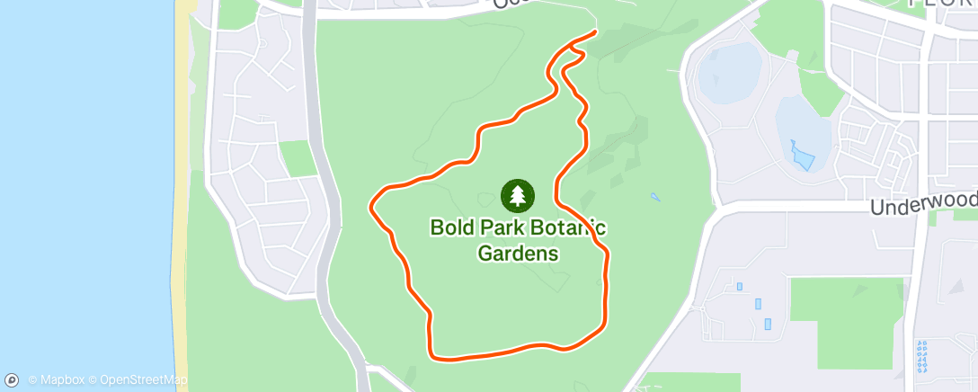 Map of the activity, Afternoon Hike