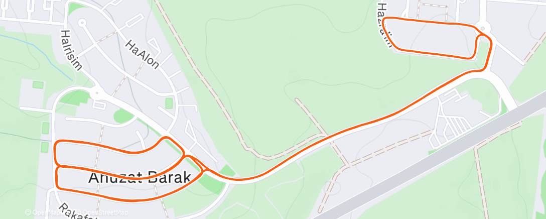 Map of the activity, Morning Run