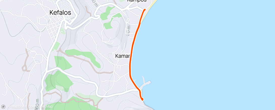 アクティビティ「Morning Walk around Kefalos Bay」の地図