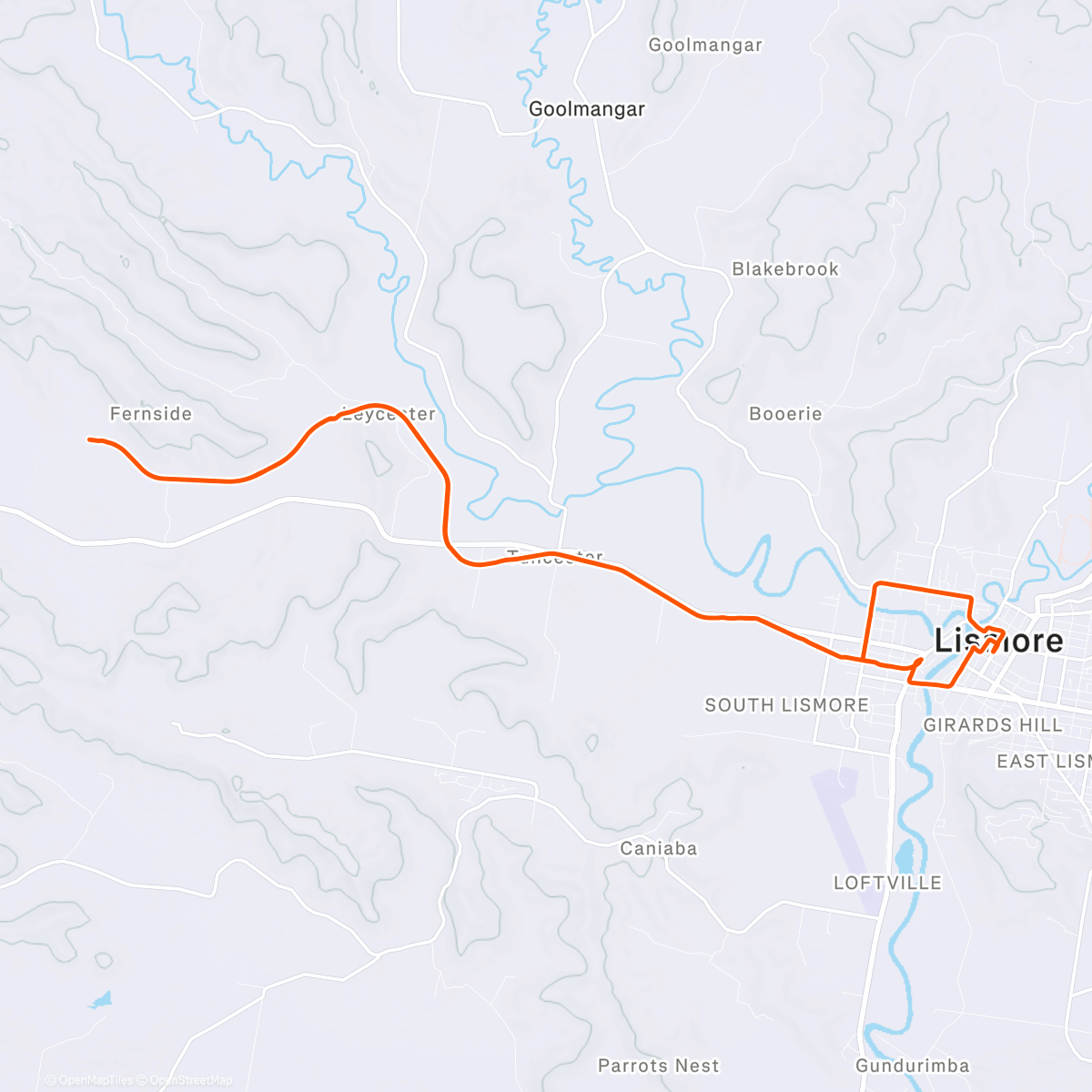 Map of the activity, Morning NRRT