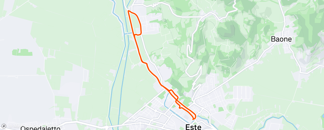 Map of the activity, Morning Ride
