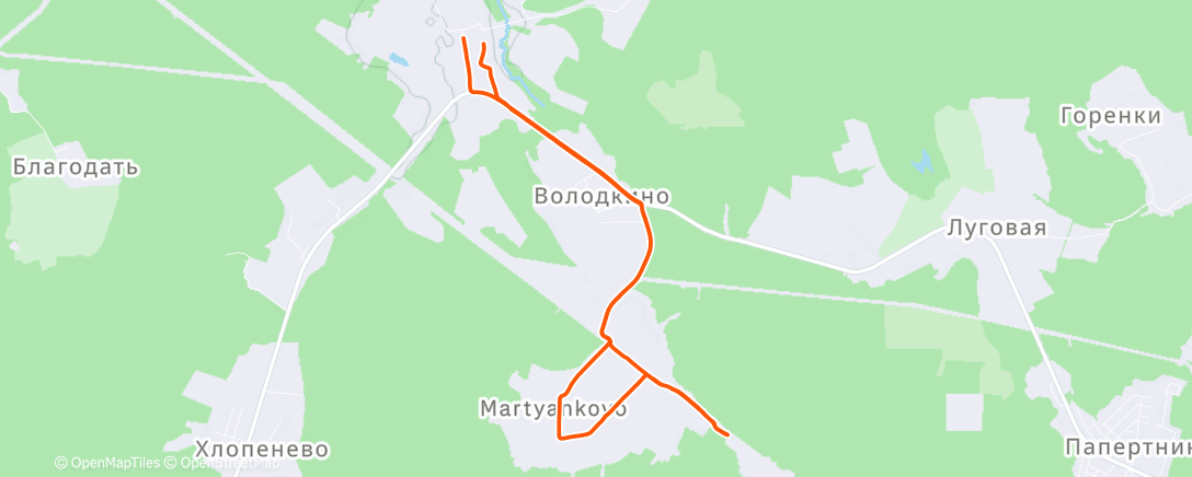 Map of the activity, Чудо прям - я выехал на улицу