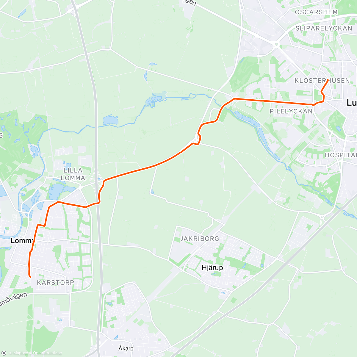 Map of the activity, Morning Run