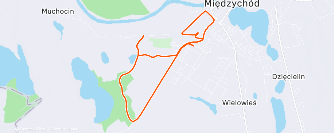 Map of the activity, Morning Run