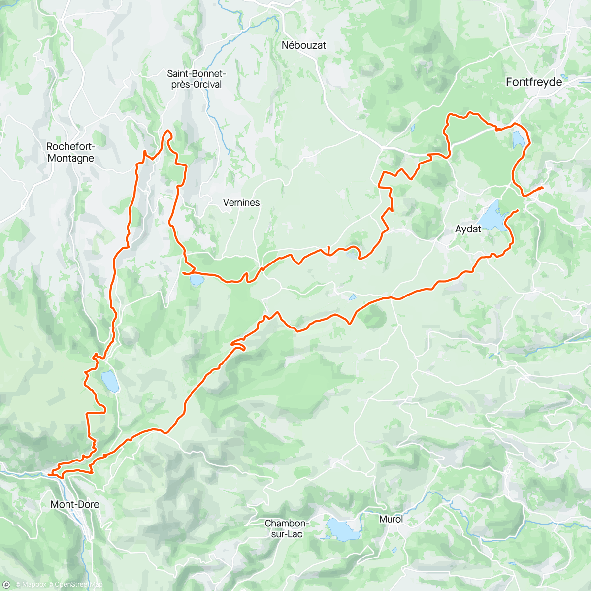 Mappa dell'attività La ronde des Lacs