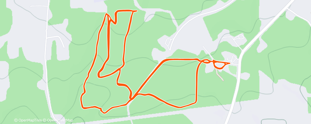 Map of the activity, highlands fat bike series, lions club, 2nd men’s open