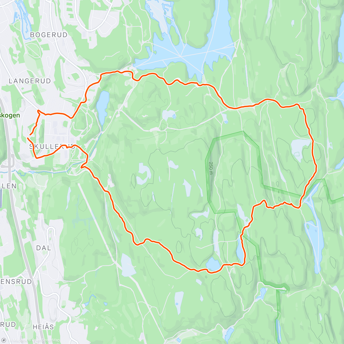 Map of the activity, Omvei til barnehagen