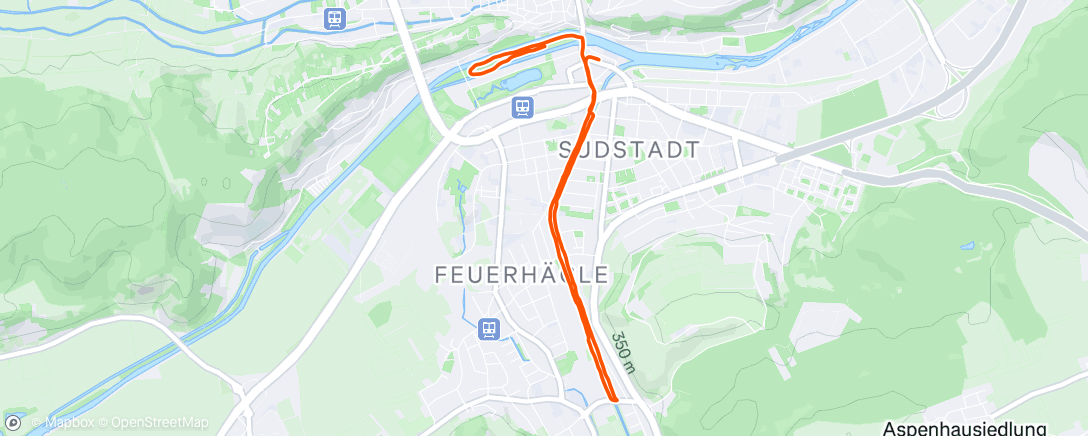 Map of the activity, Bosch Run club