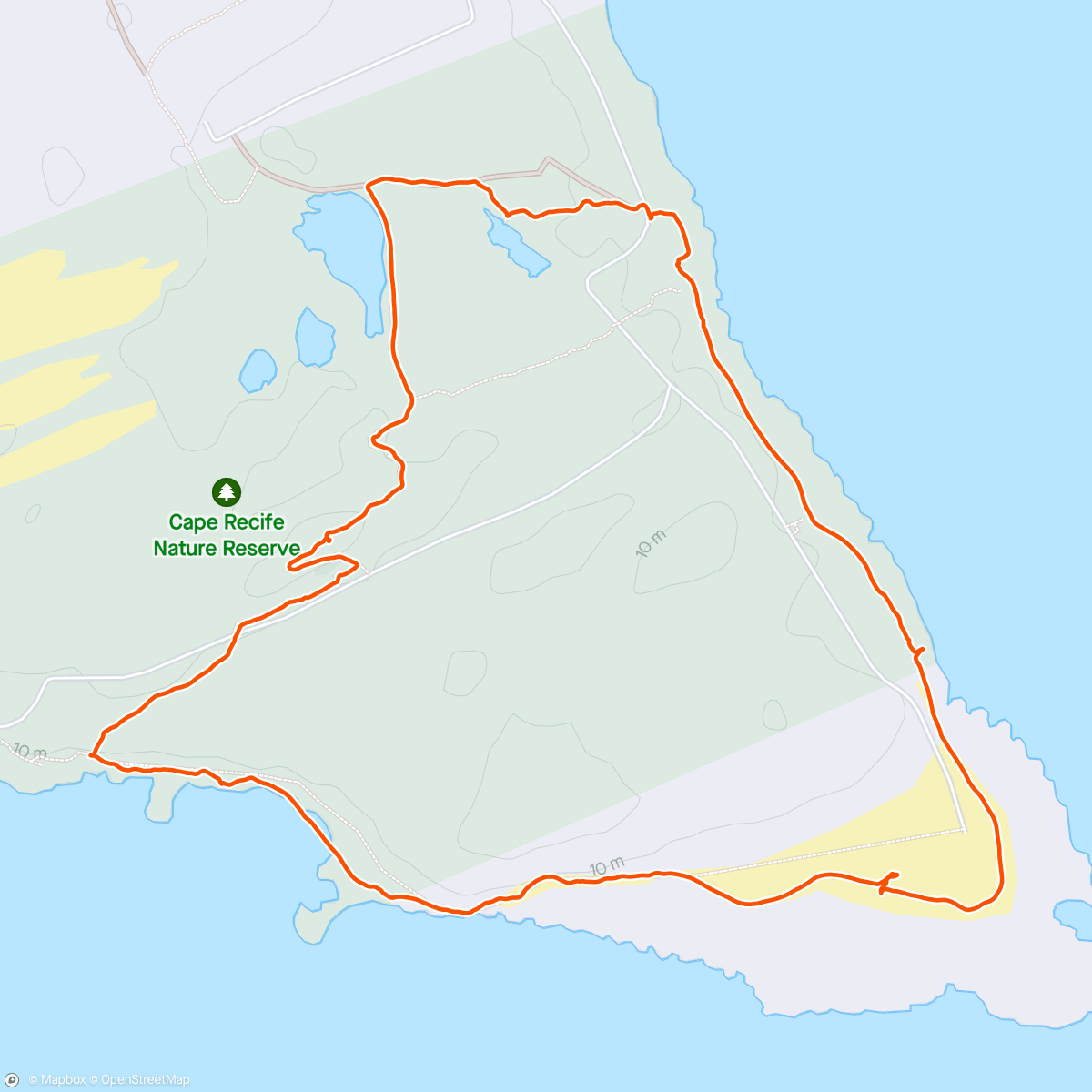 Karte der Aktivität „Cape Recife Hike”