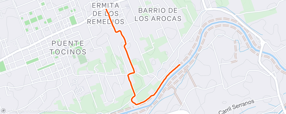 Map of the activity, Caminata a la hora del almuerzo