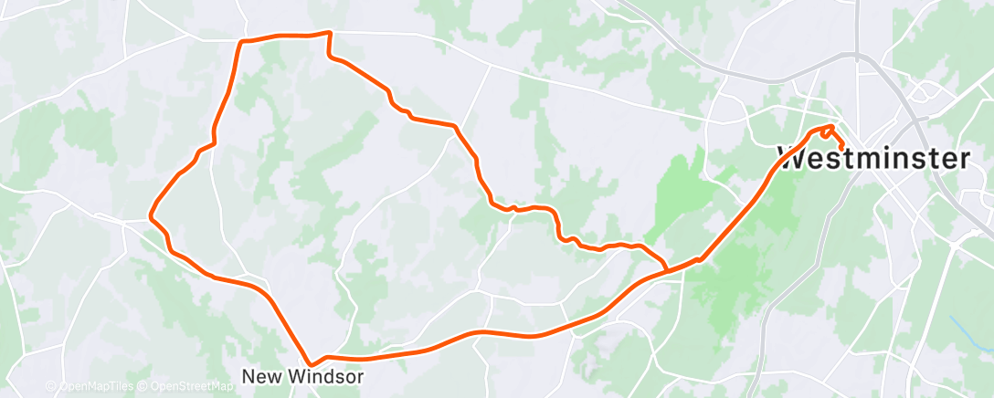 Map of the activity, Morning Ride