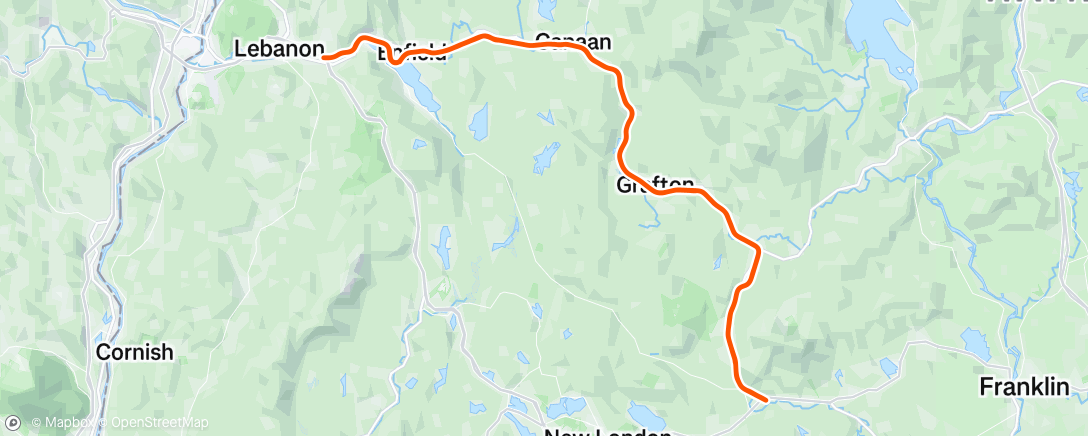 Map of the activity, Morning Ride