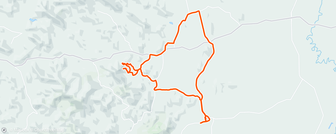 Mapa de la actividad, Afternoon Mountain Bike Ride