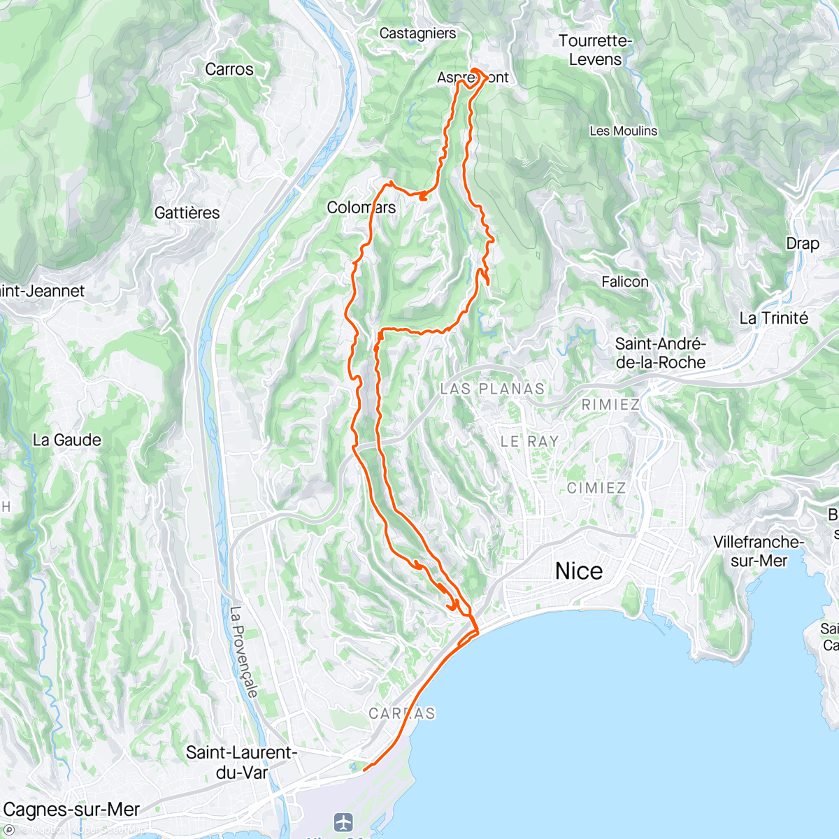 Map of the activity, SFIDA TDF Gran Final day 10 and last 🤩.