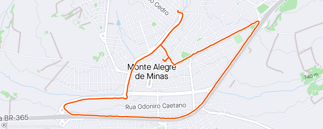 Kaart van de activiteit “Caminhada”