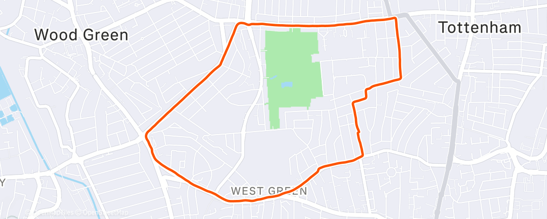 Map of the activity, Monday 30