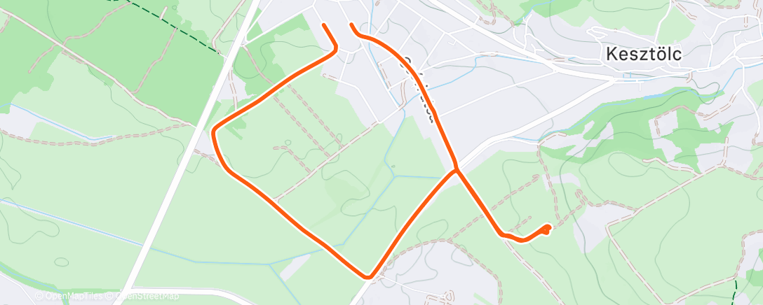 Map of the activity, Afternoon Gravel Ride