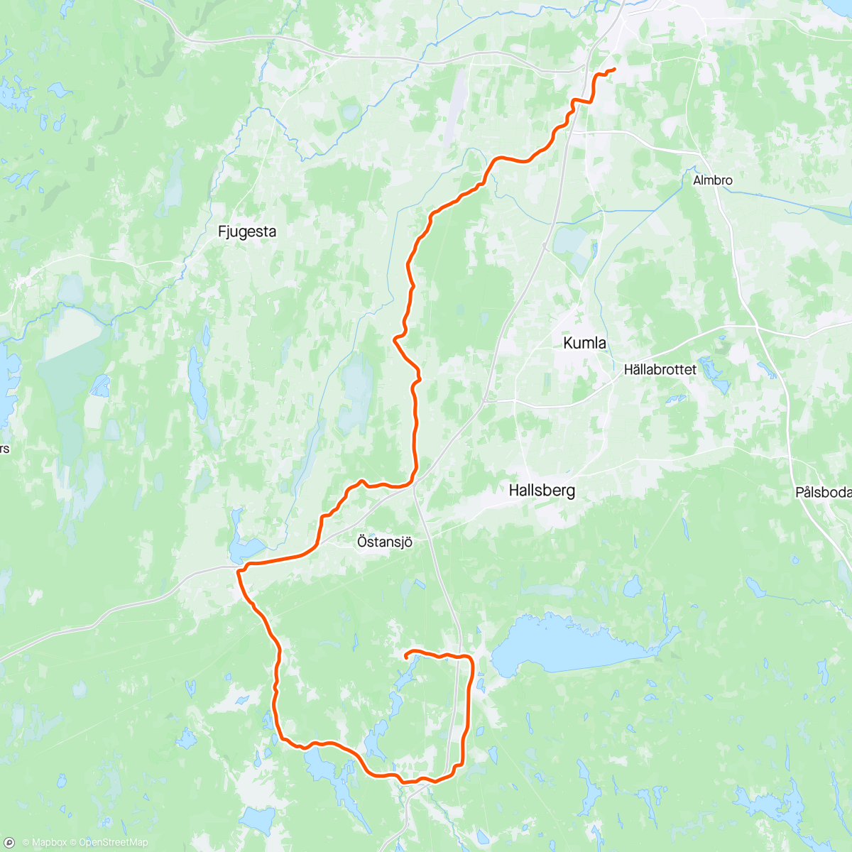 Mappa dell'attività Tibon-Örebro med en knorr