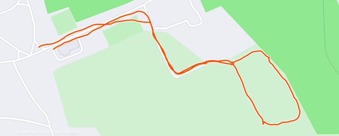 Map of the activity, Walkies in the Snow ❄️