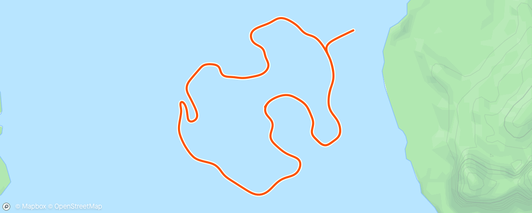 「Zwift - Volcano Circuit in Watopia」活動的地圖