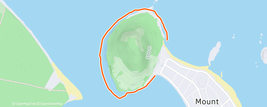 Map of the activity, Lap of The Mount