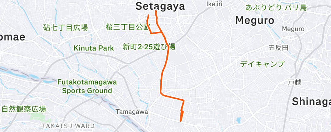 Map of the activity, 朝のライド