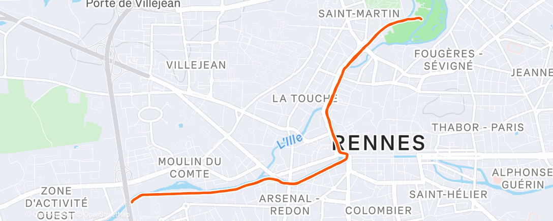 Map of the activity, Footing chill ❄️