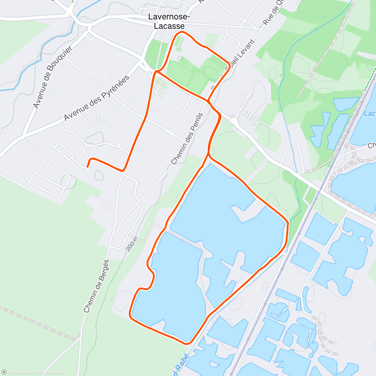 Map of the activity, Morning Walk