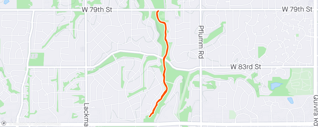 Map of the activity, Evening Walk