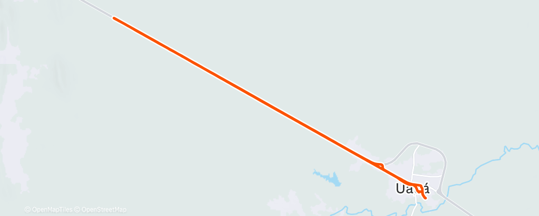 Map of the activity, Pedalada vespertina