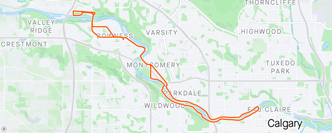 Map of the activity, Afternoon Ride