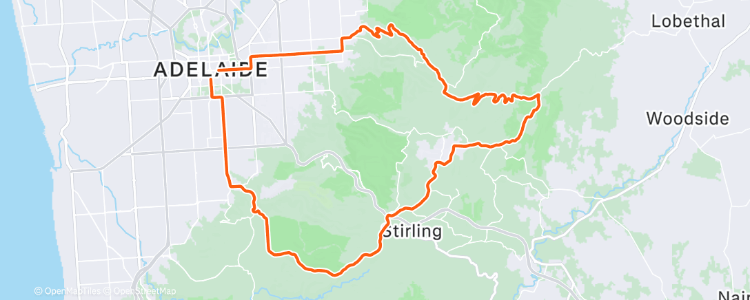 Карта физической активности (Morning Ride)