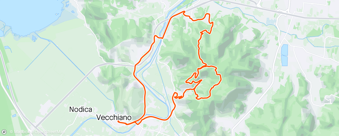 Mapa de la actividad, Sessione di e-mountain biking pomeridiana 