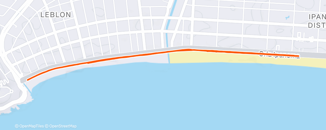 Map of the activity, Morning Run