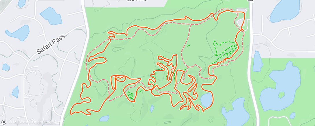 Map of the activity, Afternoon Ride