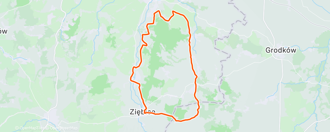 Map of the activity, Morning Ride