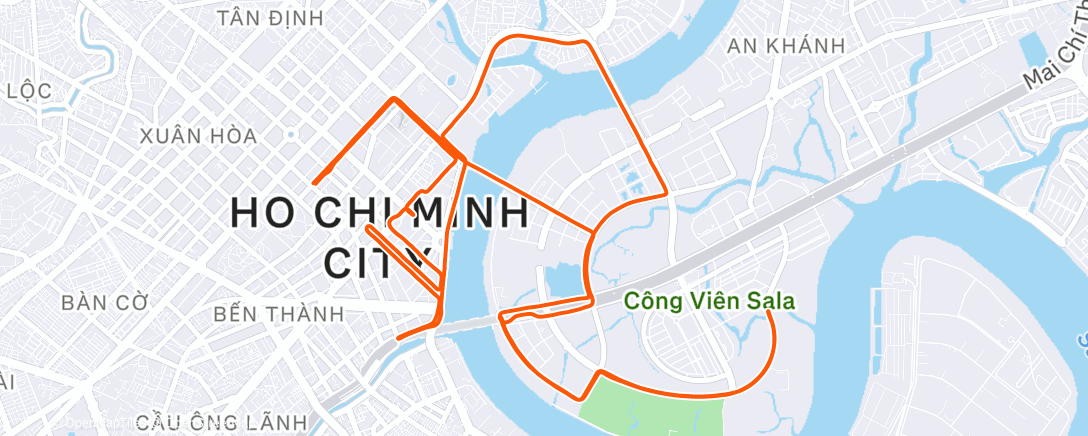 Карта физической активности (Test Route - HCMC 2026 - HM)