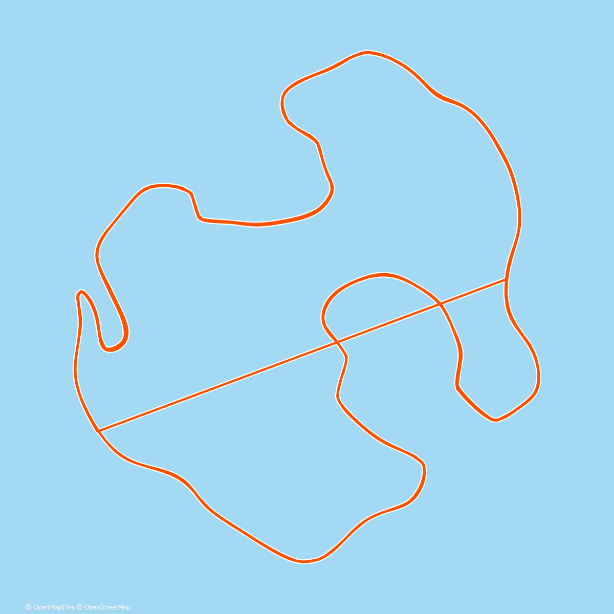 Map of the activity, Zwift - Volcano Circuit in Watopia