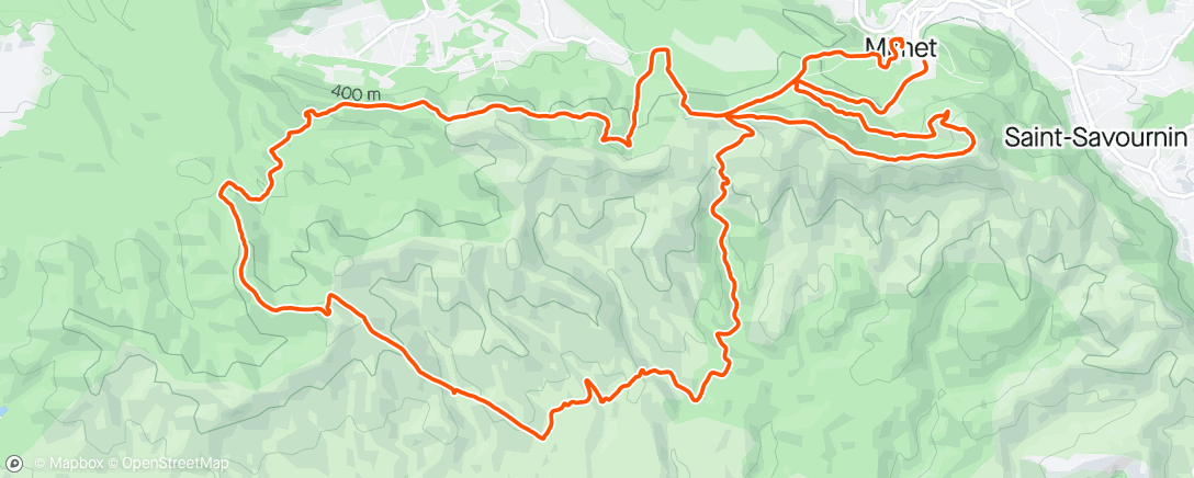 Map of the activity, Trail de Mimet: 45km - 2800m D+