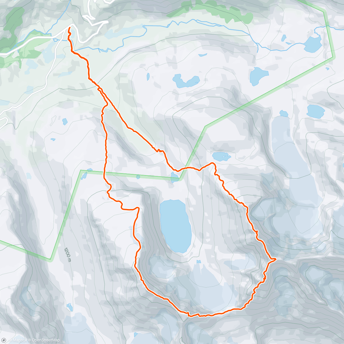 Map of the activity, Skagastølsdalen rundt med Trym🤘🏻