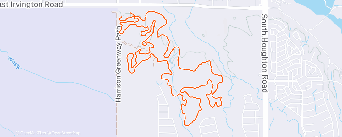 Карта физической активности (Sunday morning spin … a day late though)