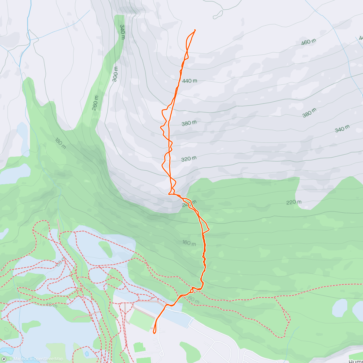 Map of the activity, Akselkollen - Backcountry Ski (38.58m up)