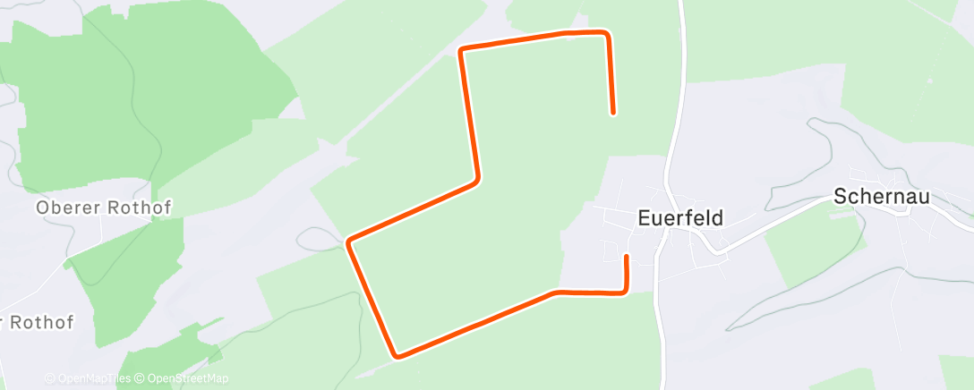 Map of the activity, Morning Walk